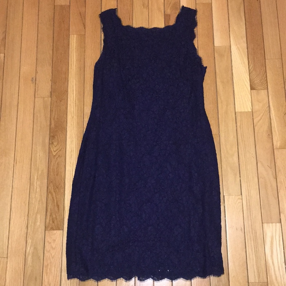 Navy lace dress